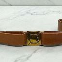 Krass&co Arrow Sales  Vintage Brown Adjustable Cowhide Leather Belt Size Small S Womens Photo 0