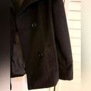 Black Peacoat Lined Jacket Blazer Steampunk Grunge Size Medium Photo 2