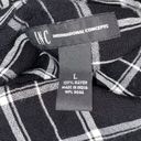 INC  International Concepts snap button western black & white top size large Photo 4