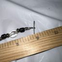 Toggle Closure Hematite and Glass Anklet Photo 6