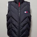 Tommy Hilfiger  Y2k black puffer vest size medium Photo 0