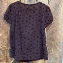 Merona  Swiss dot blouse size L Photo 5