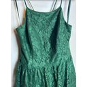 Weddington Way  Emerald Lace A-Line Ruffle Dress Halter Prom Winter Size 16 Photo 2