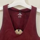 prAna  Sopra Seamless Crop Top in Maroon organic cotton blend size M Photo 3