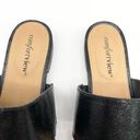 Comfort View Womens 8.5 WW Shadi Black Metallic Slip On Sandal Slides Flats Photo 3