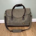 Diane Von Furstenberg DVF  Green Canvas Suede 18" Business Case w/Removable Strap Photo 0