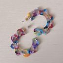 Altar'd State NWOT Altar d’state resin multicolor flower hoop earrings  Photo 0