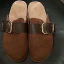 Old Navy faux suede clogs - worn once Photo 2