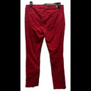 Ralph Lauren Lauren  Corduroy Pants Womens 14 Red Straight Leg Stretch H34 Photo 2