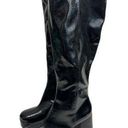 Circus by Sam Edelman Sam Edelman Circus Knee High Boots Size 7.5 Black Faux Leather Block Heel Photo 0