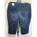 Lane Bryant  Signature Fit Boyfriend Capri Jeans Dark Wash Women's Size 24 $69.95 Photo 1