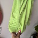 Sweaty Betty  neon green ribbed tank top SIZE XL strappy back compression Photo 4