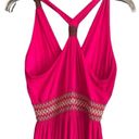 Pink Rose Pink Razorback V-Neck Maxi Dress. Size Large. Photo 5