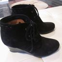 Via Spiga  Fedora Black Suede Booties - Sz 8 Photo 0