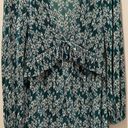 Topshop Deep V-Neck Emerald Green Floral Printed Long-Sleeve Flowy Romper - 6 Photo 5