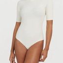 Spanx  Women's Suit Yourself Ribbed Short Sleeve Bodysuit Parchment Size S Photo 0