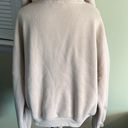 Lounge Mable cream oversized balloon sleeve zip up hoodie sweatshirt  jacket Photo 13