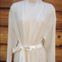 NWOT Frette Cream Silk Long Robe Size L Photo 2