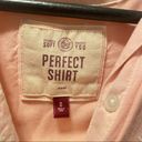 SO  Perfect Shirt: Pink Button Down Relaxed Fit Shirt Photo 3