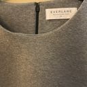 Everlane  Thick Scuba Knit Sweater Tunic Dress - Heather Gray Photo 3