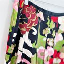 Talbots 100% silk retro floral pleated skirt size 12 EUC Photo 1