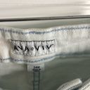 Ava & Viv  denim jean shorts tie dye no gap waistband white blue bottom Sz 24W Photo 1