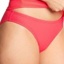 Nike  Ribbed Bikini Bottom Swimsuit Hot Pink Medium Photo 0