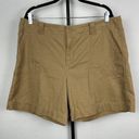 Krass&co Lauren Jeans . Tan Khaki 100% Cotton Cargo Shorts Size 16 Photo 0