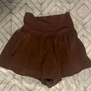 Aerie Brown Flowy Shorts Photo 1