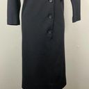 Vintage Kimberly 60s Black Wool Dress Womens S/M Classy Sheath Neck Tie LBD Photo 3