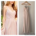 Hayley Paige Occasions  blush formal maxi with lace Photo 1