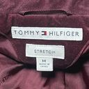 Tommy Hilfiger Vintage  Velvet Blazer Suit Jacket Size Medium I Burgundy I Photo 2