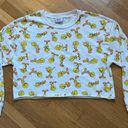 Looney Tunes  Tweety Bird Women’s Cropped Long Sleeve T-shirt Size Large Photo 0