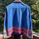 Coldwater Creek VINTAGE  Embroidered Tapestry Denim Shacket Jean Jacket Medium Photo 10