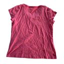 Coldwater Creek  Shirt Women Small Pink Naturals Short Sleeve Neck Detail Cotton Photo 1