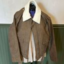 Universal Threads  New Faux Leather Pleather Brown Bomber Jacket Coat Size XL Photo 0