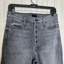 MOTHER The Pixie Dazzler Ankle Fray Jeans in Digging Up Dirt Gray size 30 Photo 3