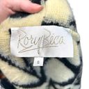 Rory Beca  Cream & Black Bird Print Sweater Knit Vest Size Small Photo 6