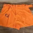 Nine West  orange belted dress shorts Photo 1