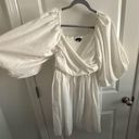 Long sleeve white dress Size L Photo 6