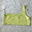 Good American  Scuba Hot Shoulder Bikini Top in Key lime001 size 5 Photo 5