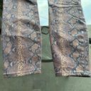 L'AGENCE L’AGENCE Margot High Rise Cropped Skinny Python Snake Print Jeans Brown 25 NWOT Photo 11