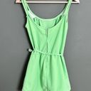 One Piece Vintage green  bathing suit/ play suit tie waist Photo 1