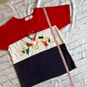 Brooks VTG Y2K Nautical Flags Red White Blue Bobbie  Top Shirt Photo 5