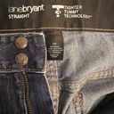 Lane Bryant  Tighter Tummy Tech Size 20 Average High Rise Jeans Blue Straight Photo 6