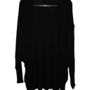 Lauren Moshi  Irina Hippie Peace Love Open Cocoon Cardigan Black Patches OS Photo 1