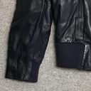 Pelle Studio Adult‎ Jacket Medium 100% Leather Black Y2K Bomber Photo 4