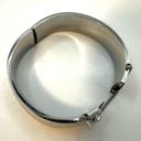 Monet  silver tone wide vintage safety chain bracelet Photo 5