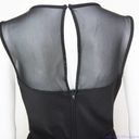 Bisou Bisou  black mesh sheer top peplum dress, women's size 4 Photo 11
