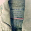 American Eagle  Army Green Zip Up Utility Vest with Waist Drawstring size Small Photo 3